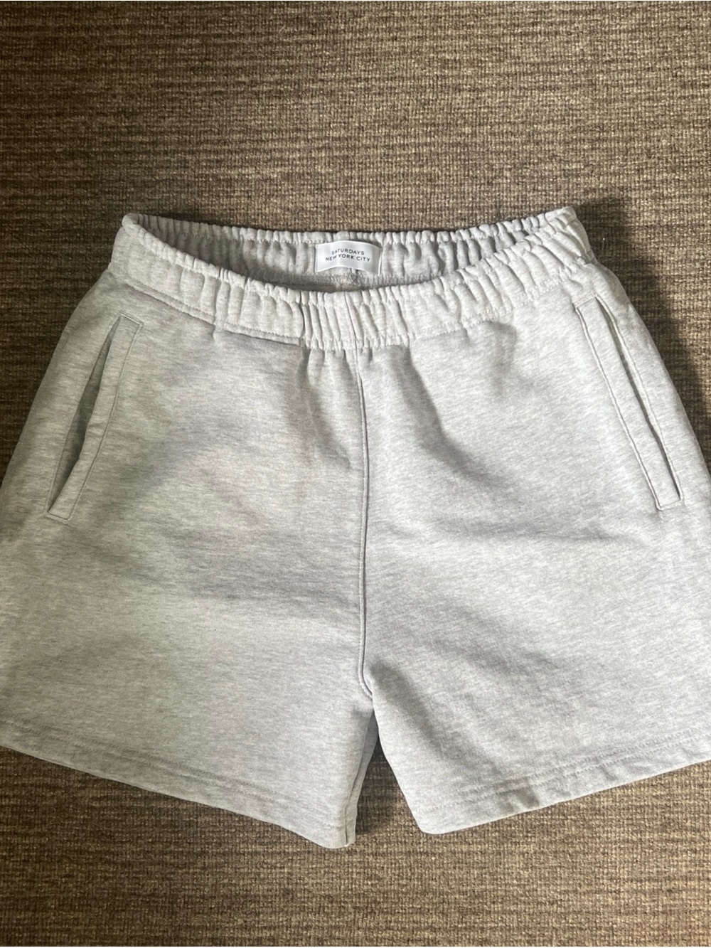 Saturdays New York City Light Gray sweat Lounge Shorts